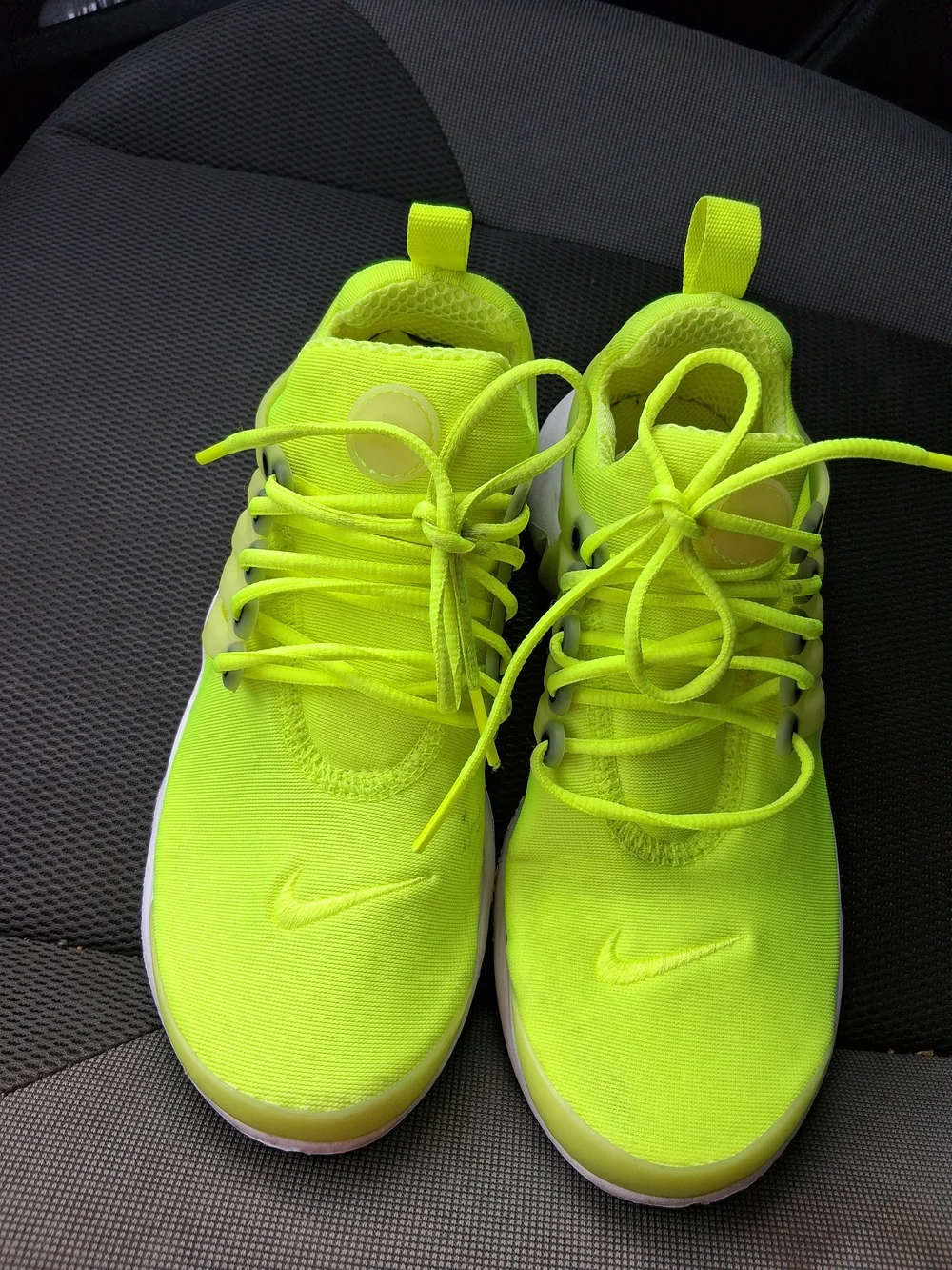 Nike Kids Neon Yellow Slip-On Athletic Sneakers